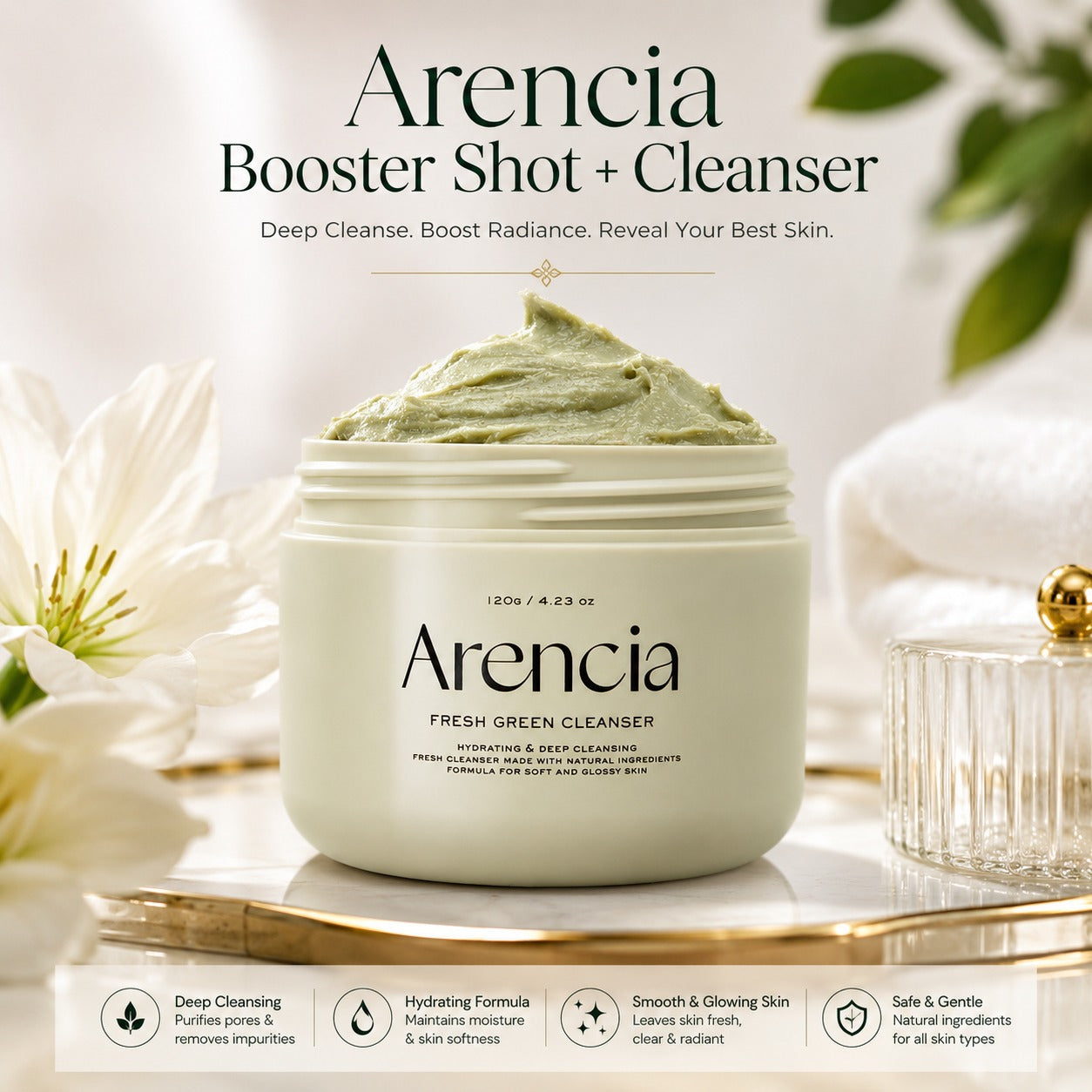 Arencia Booster Shot + Cleanser