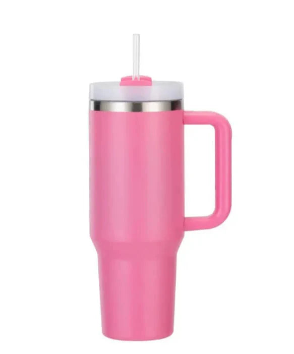 Stainless Steel Insulated Tumbler – Hot & Cold Temperature Retention | Travel Mug with Lid & Straw