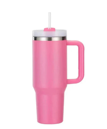 Stainless Steel Insulated Tumbler – Hot & Cold Temperature Retention | Travel Mug with Lid & Straw