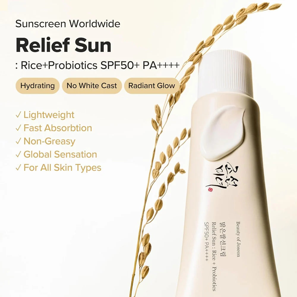 Beauty of Joseon Relief Sun Rice + Probiotics SPF50+ | Buy 1 Get 1 Free