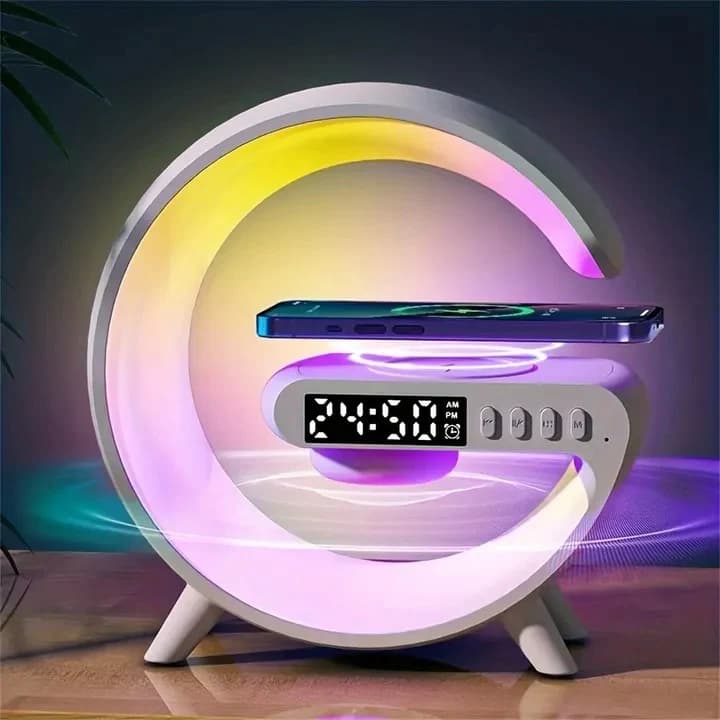 G-shape Multifunctional Lamp & Bluetooth Speaker With Wireless Charging