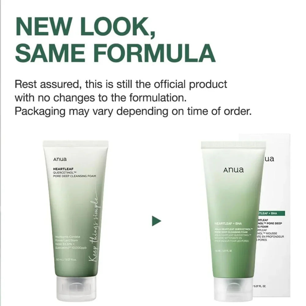 Anua Double Cleansing Duo Bundle (Heartleaf Pore Control Oil + Quercetinol Pore Deep Cleansing Foam)