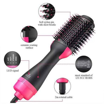 One Step Hot Air Brush – Hair Dryer, Straightener, Curler & Volumizer