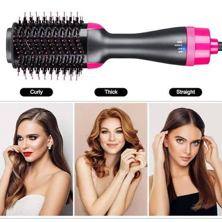 One Step Hot Air Brush – Hair Dryer, Straightener, Curler & Volumizer