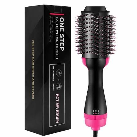 One Step Hot Air Brush – Hair Dryer, Straightener, Curler & Volumizer