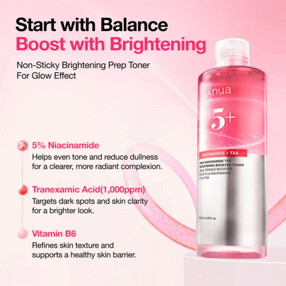 Anua Niacinamide 5+ TXA Brightening Booster Toner 250ml
