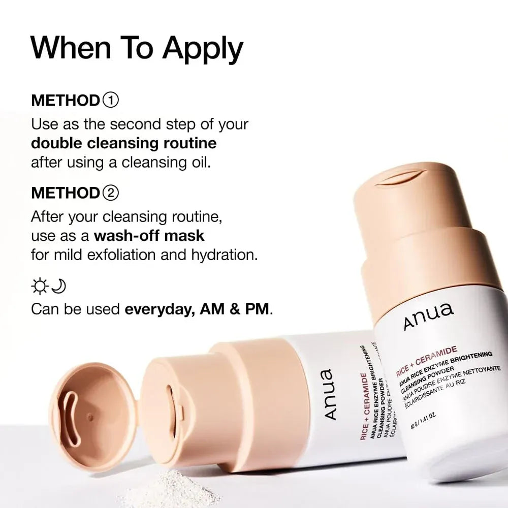 Anua Rice Enzyme Brightening Cleansing Powder (40g)
