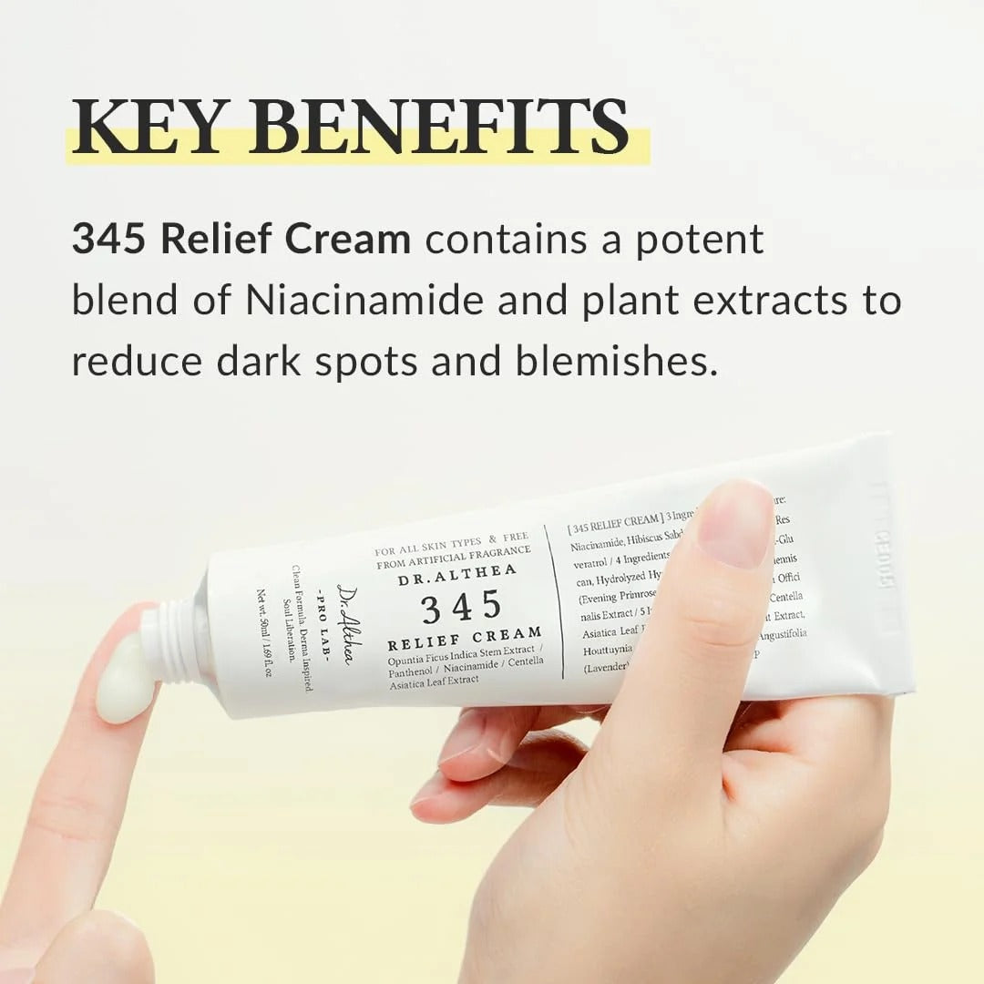 Dr. Althea 345 Skincare Duo – 345 Relief Serum + 345 Relief Cream | Best Combo