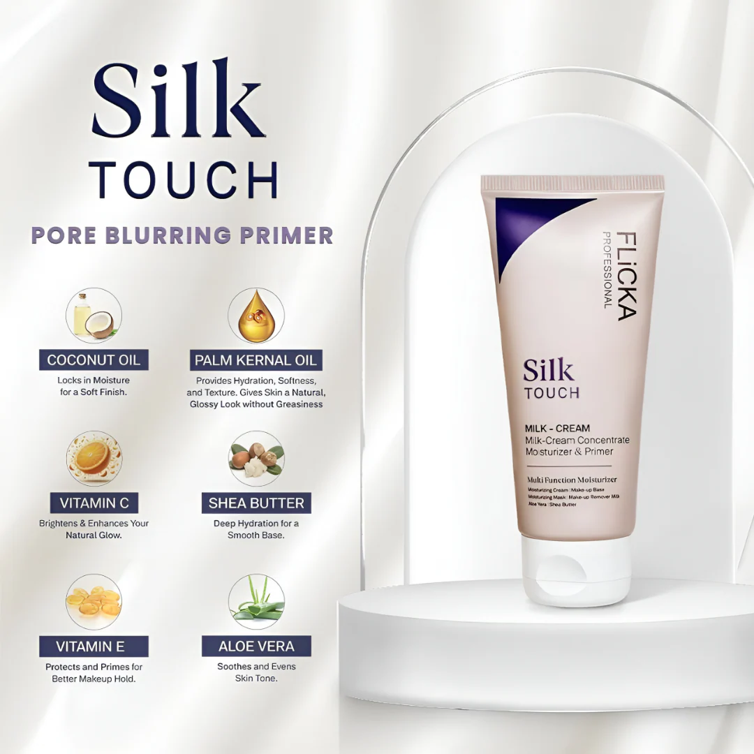 Flicka Silk Touch - 3 in 1 Moisturizer,Primer & Sunscreen | BUY 1 GET 1 FREE