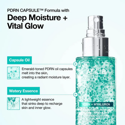 ANUA PDRN Hydration & Glow Duo ( PDRN Hyaluronic Acid Hydrating Capsule Mist +) PDRN Hyaluronic Acid 100 Moisture Cream