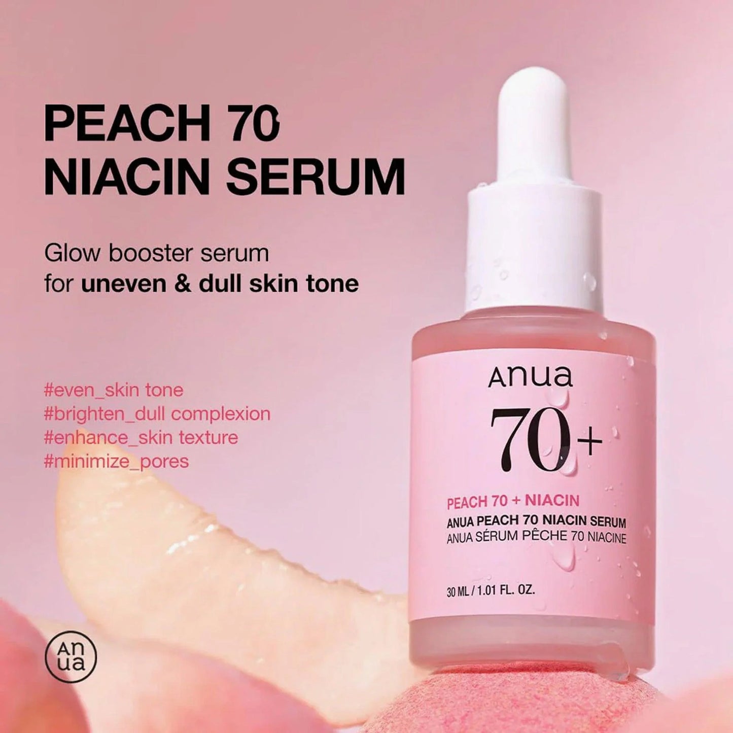 Anua Peach 70% Niacinamide Serum (30 ml)