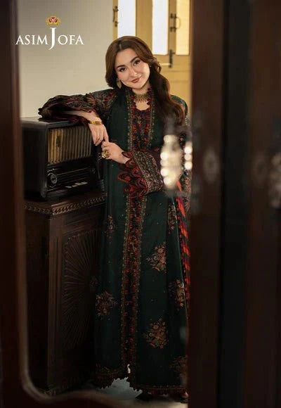 Lawn 3PC Embroidered With Chiffon Embroidered Dupatta-5084