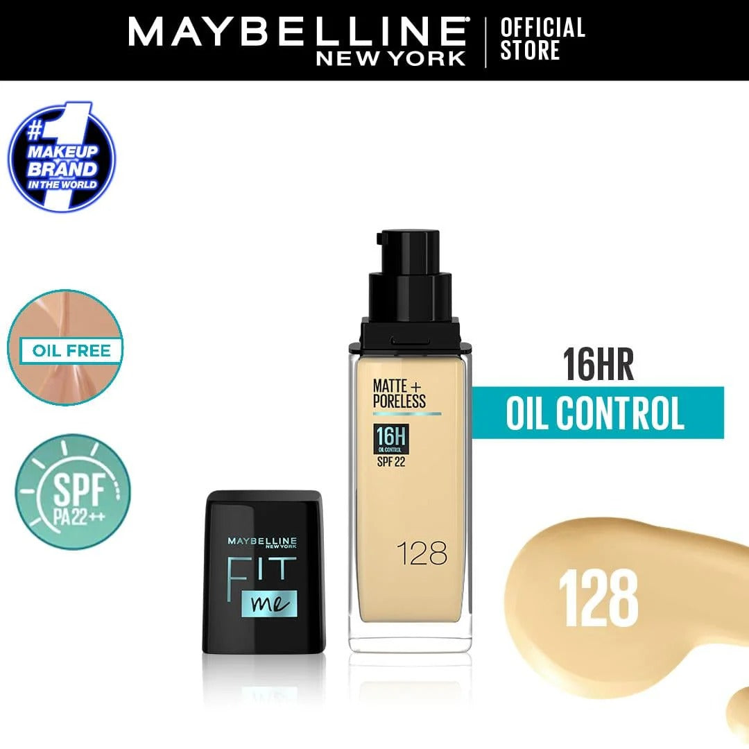 Maybelline New York Matte ~ Poreless SPF 22 Foundation | 30ml