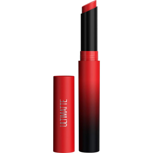 Maybelline New York Color Sensational Ultimatte Matte Lipstick, Non-Drying, Intense Color Pigment, More Ruby, Ruby Red, 0.06 oz