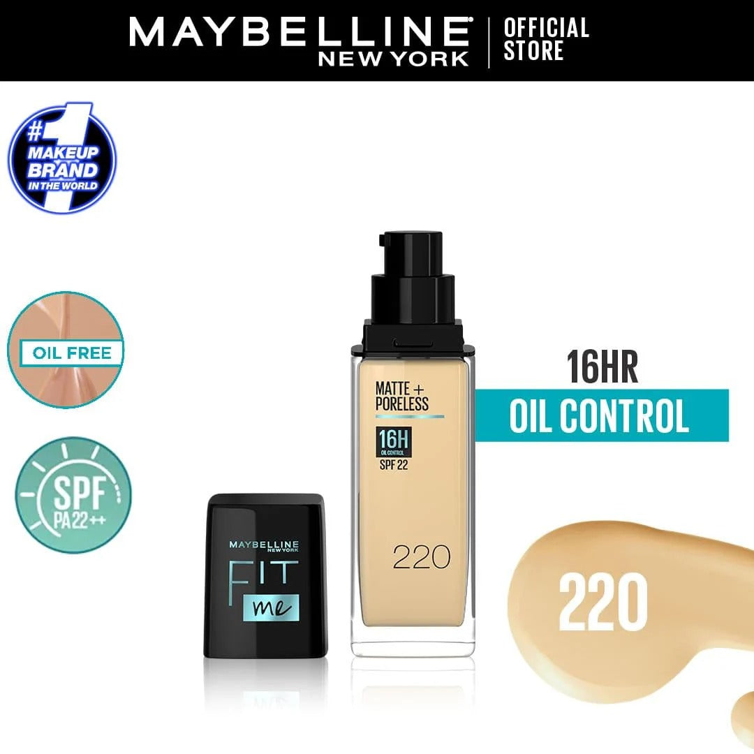 Maybelline New York Matte ~ Poreless SPF 22 Foundation | 30ml