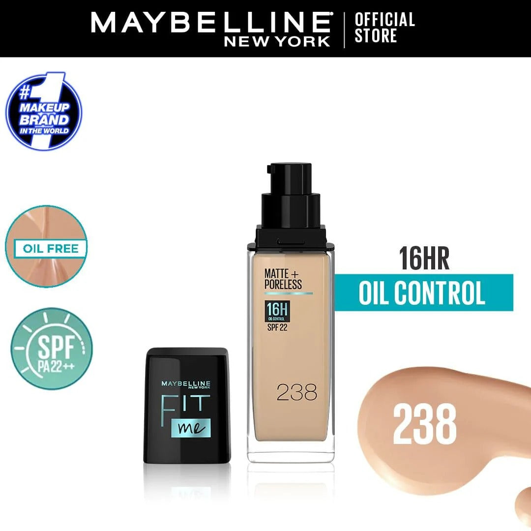 Maybelline New York Matte ~ Poreless SPF 22 Foundation | 30ml