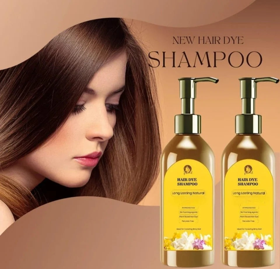 Hair Dye Shampoo | Buy One Get One FREE ~ Long-Lasting Natural Hair Dye Shampoo for Men &amp; Women