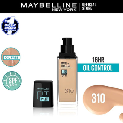 Maybelline New York Matte ~ Poreless SPF 22 Foundation | 30ml