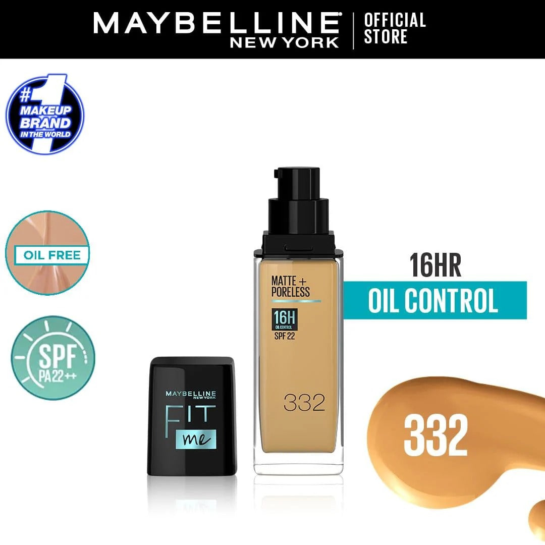 Maybelline New York Matte ~ Poreless SPF 22 Foundation | 30ml