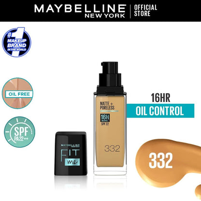 Maybelline New York Matte ~ Poreless SPF 22 Foundation | 30ml
