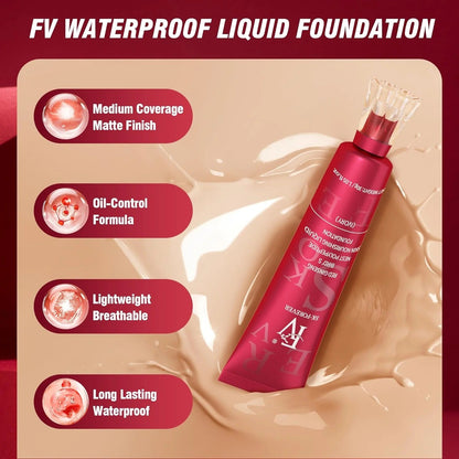 FV Waterproof Liquid Foundation – Long-Lasting Flawless Coverage (30 ml) - Buy One Get One FREE