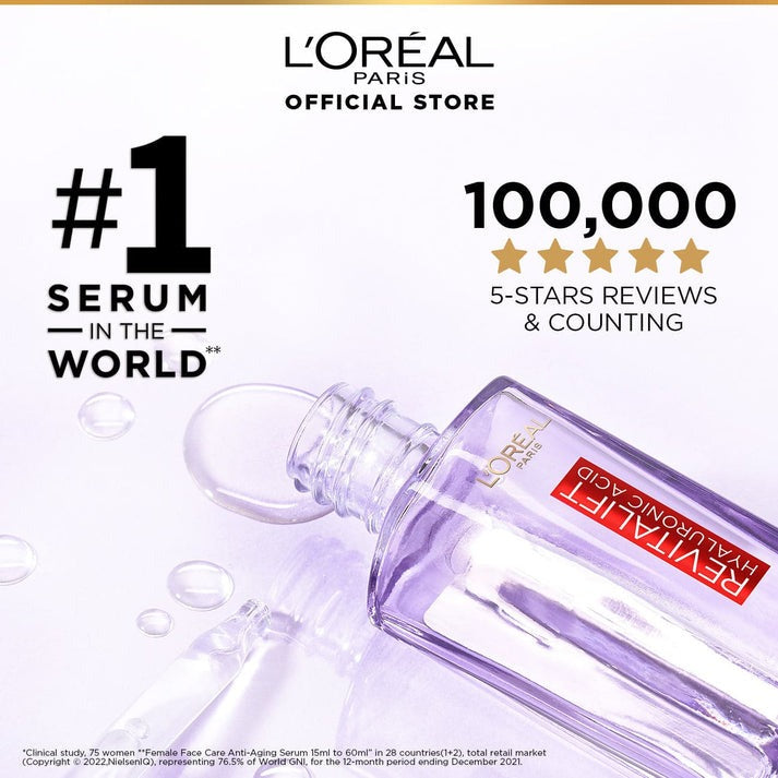 L’Oreal Serum with 1.5 % Hyaluronic Acid (15ml) for all Skin types