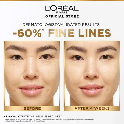 L’Oreal Serum with 1.5 % Hyaluronic Acid (15ml) for all Skin types