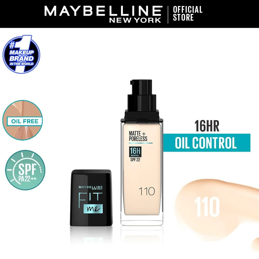 Maybelline New York Matte ~ Poreless SPF 22 Foundation | 30ml