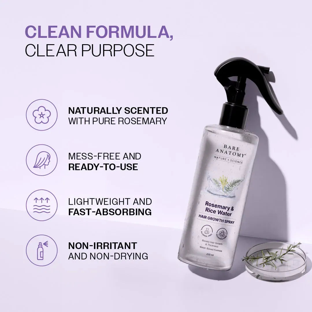 Rosemary & Rice Water Hair Growth Spray - Buy 1 Get 1 FREE