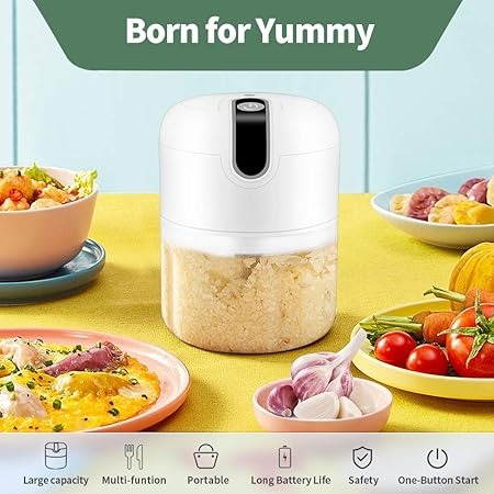 Electric Mini Food Chopper | Portable USB Rechargeable Small Food Processor