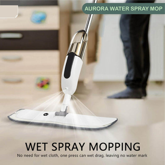 Mop - Water Spray Mop - Microfiber Spray Mop for Floor Cleaning with Washable Pads