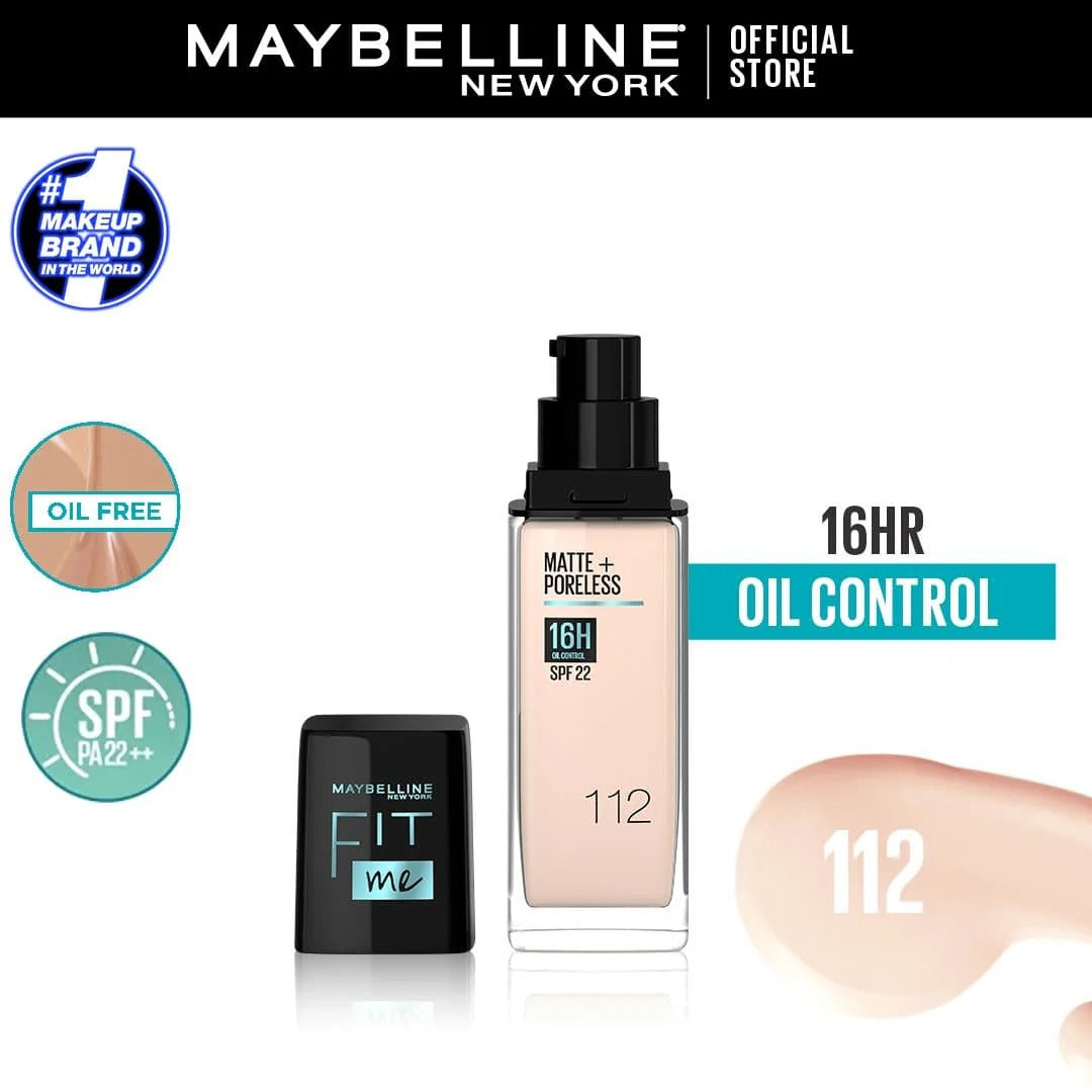 Maybelline New York Matte ~ Poreless SPF 22 Foundation | 30ml